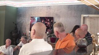 Becky California Gangbang with 7 Oldjes - Full Video Only At Oldje